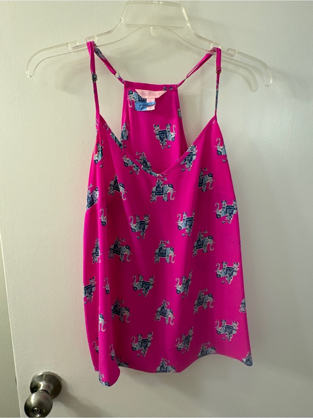 Lilly Pulitzer Dusk Silk Racerback Top | Medium | Bazaar Pattern
